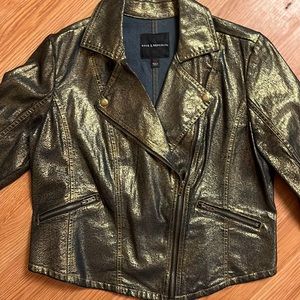 Gold tinted jean jacket!